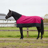 Vidaxl paardendeken roze en zwart 115 cm polyester