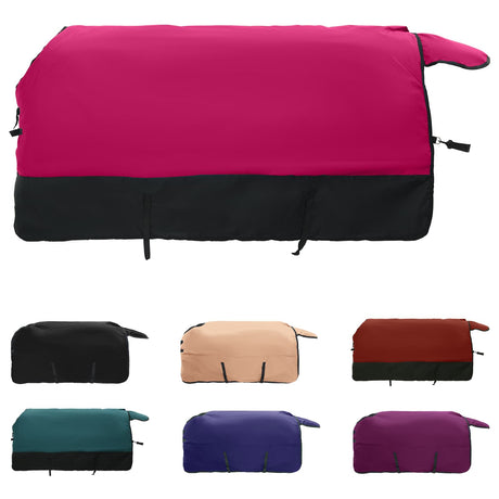 Vidaxl paardendeken roze en zwart 135 cm polyester
