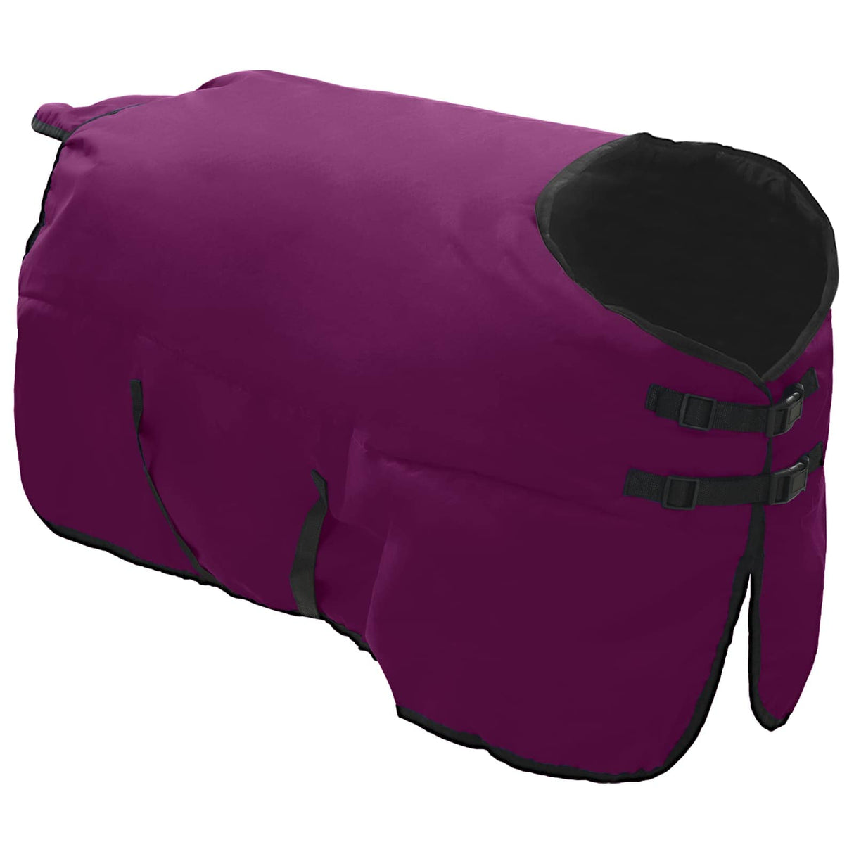 Vidaxl paardendeken donkergroen en zwart 165 cm polyester