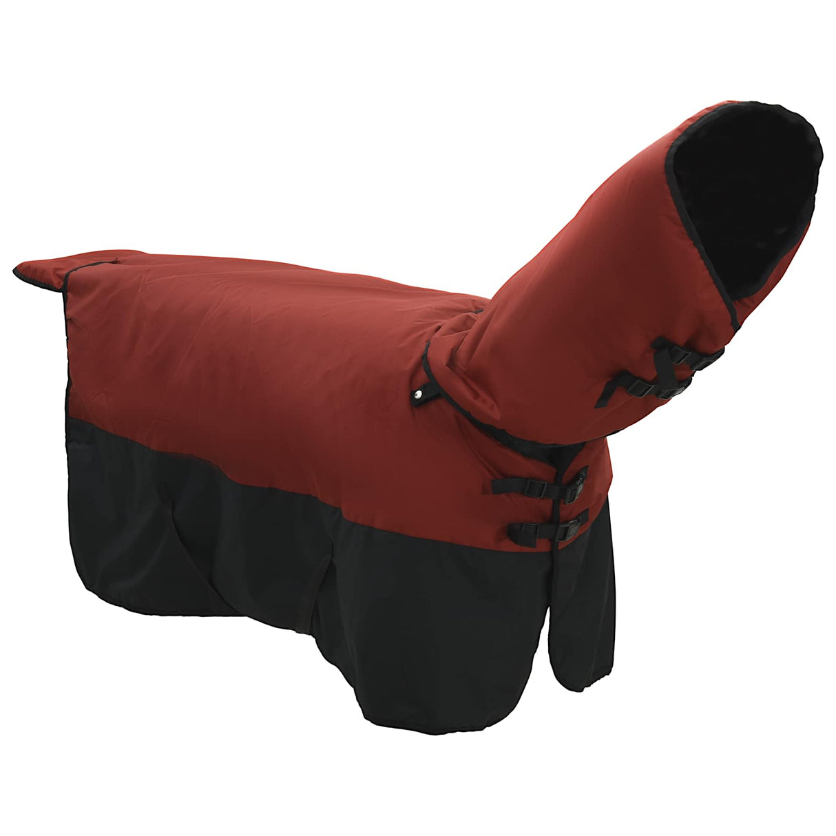 Vidaxl paardendeken donkergroen en zwart 145 cm polyester