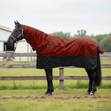Vidaxl paardendeken donkergroen en zwart 165 cm polyester