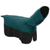 Vidaxl paardendeken donkergroen en zwart 165 cm polyester