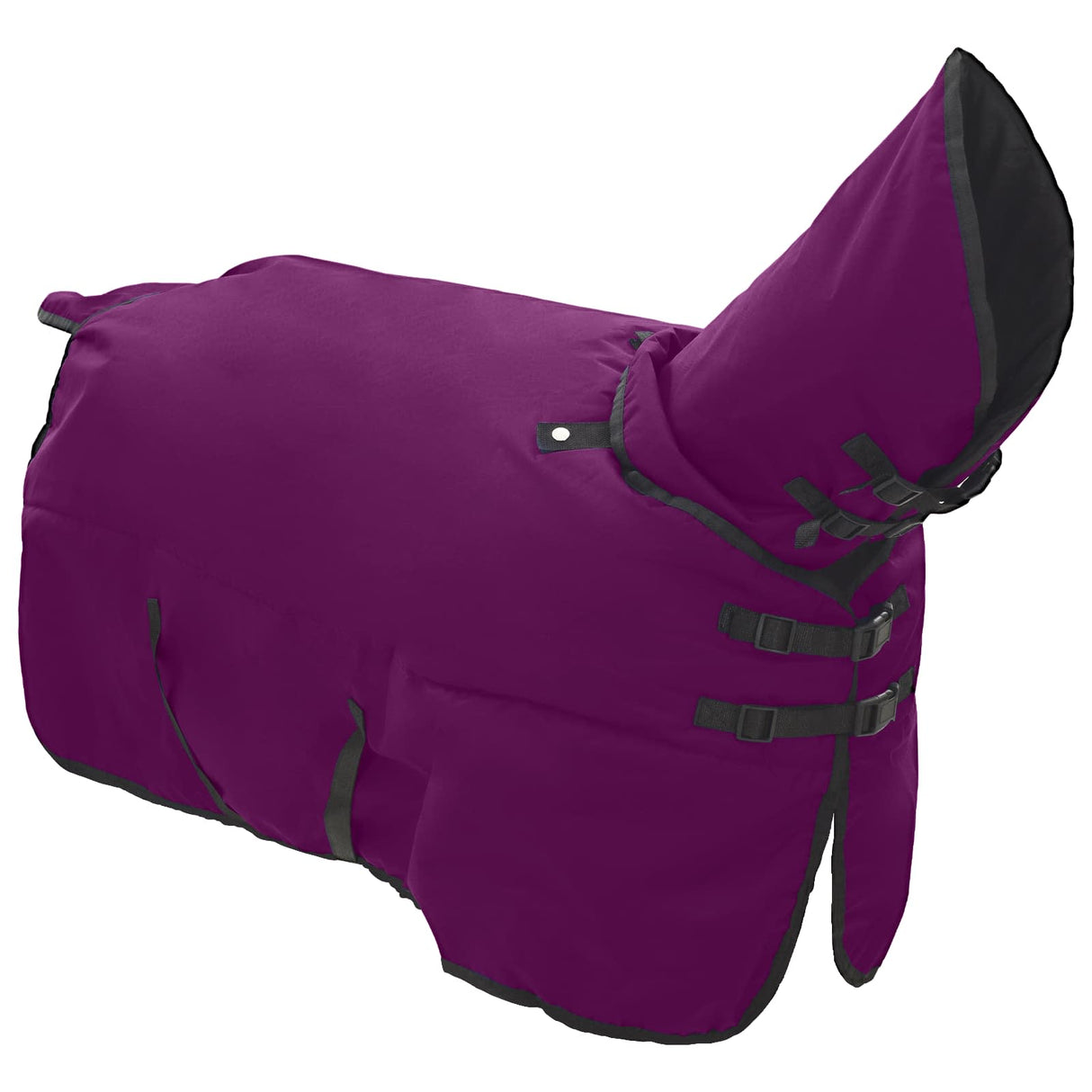 Vidaxl paardendeken donkergroen en zwart 85 cm polyester