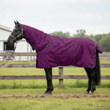 Vidaxl paardendeken donkergroen en zwart 145 cm polyester