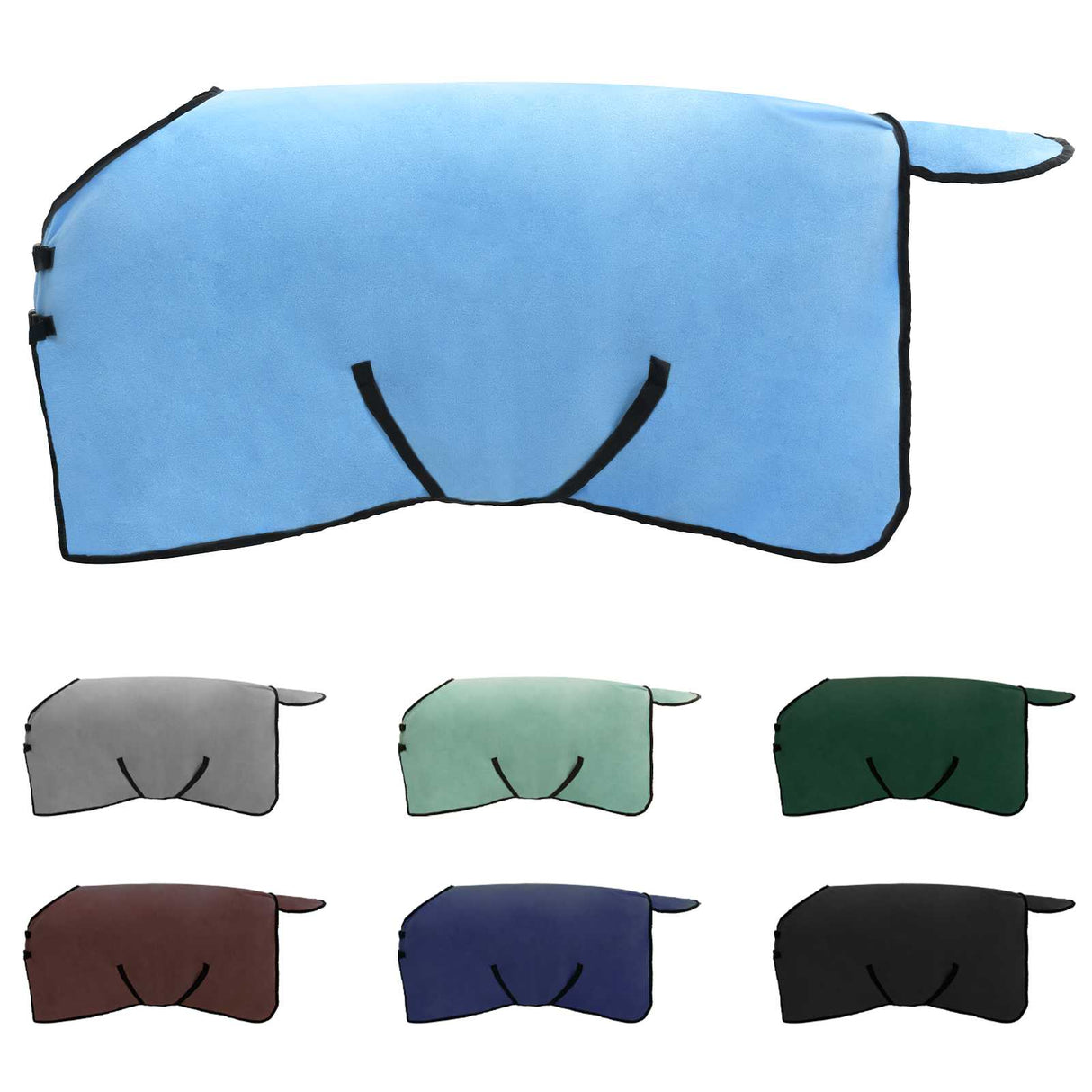 Vidaxl paardendeken volledige aqua polyester
