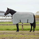 Vidaxl paardendeken volledig lichtgrijs en roze polyester