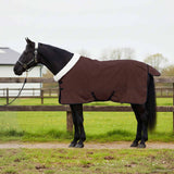 Vidaxl paardendeken volledig donkerbruin 125 cm polar fleece