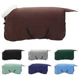 Vidaxl paardendeken volledig donkerbruin 145 cm polar fleece