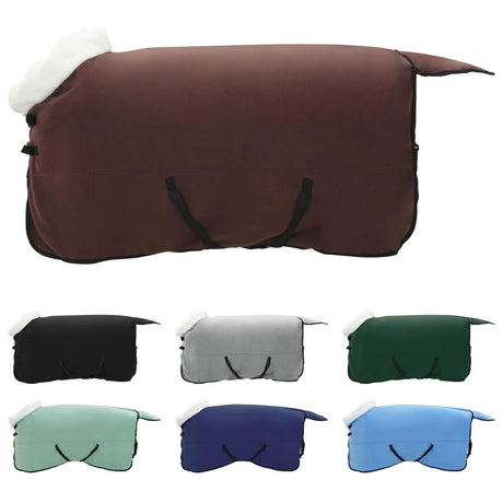 Vidaxl paardendeken volledig donkerbruin 165 cm polar fleece