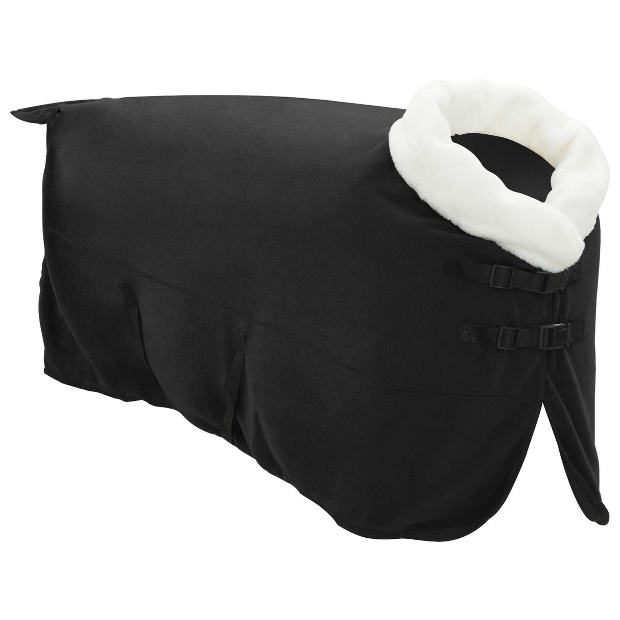 Vidaxl paardendeken zwart 145 cm polar fleece