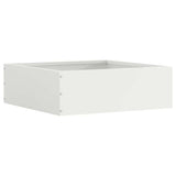 Vidaxl tuinrand wit 40 x 40 x 13 cm staal