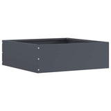 Vidaxl tuinrand antraciet 40 x 40 x 13 cm staal