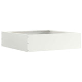 Vidaxl tuinrand wit 50 x 50 x 13 cm staal