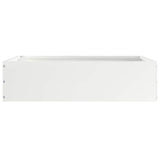 Vidaxl tuinrand wit 50 x 50 x 13 cm staal