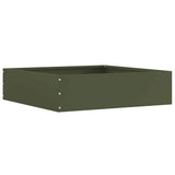 Vidaxl tuinrand olijfgroen 50 x 50 x 13 cm staal