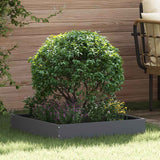 Vidaxl tuinrand antraciet 60 x 60 x 13 cm staal