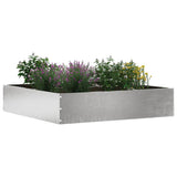 Vidaxl tuinrand zilver 60 x 60 x 13 cm roestvrij staal