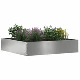 Vidaxl tuinrand zilver 60 x 60 x 13 cm gegalvaniseerd staal