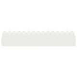 Vidaxl gazonranden 10 pcs wit 103 x 0,05 x 22 cm staal