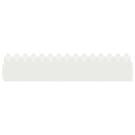 Vidaxl gazonranden 30 pcs wit 103 x 0,05 x 22 cm staal