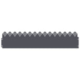 Vidaxl gazonranden 30 pcs antraciet 103 x 0,05 x 22 cm staal