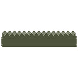 Vidaxl gazonranden 30 pcs olijf groen 103 x 0,05 x 22 cm staal