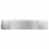 Vidaxl gazonranden 30 pcs zilver 103 x 0,05 x 22 cm roestvrij staal