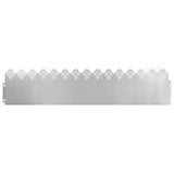 Vidaxl gazonranden 20 pcs zilver 103 x 0,05 x 22 cm