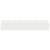 Vidaxl gazonranden 10 pcs wit 103 x 0,05 x 22 cm staal