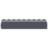 Vidaxl gazonranden 10 pcs antraciet 103 x 0,05 x 22 cm staal