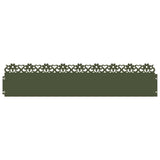 Vidaxl gazonranden 20 pcs olijf groen 103 x 0,05 x 22 cm staal