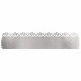 Vidaxl gazonranden 20 pcs zilver 103 x 0,05 x 22 cm roestvrij staal