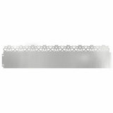 Vidaxl gazonranden 10 pcs zilver 103 x 0,05 x 22 cm