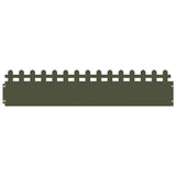 Vidaxl gazonranden 20 pcs olijf groen 103 x 0,05 x 22 cm staal