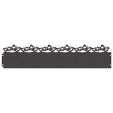 Vidaxl gazonranden 10 pcs zwart 103 x 0,05 x 22 cm staal