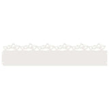 Vidaxl gazonranden 10 pcs wit 103 x 0,05 x 22 cm staal