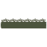 Vidaxl gazonranden 20 pcs olijf groen 103 x 0,05 x 22 cm staal