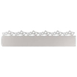 Vidaxl gazonranden 30 pcs zilver 103 x 0,05 x 22 cm roestvrij staal