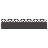 Vidaxl gazonranden 10 pcs zwart 103 x 0,05 x 22 cm staal