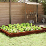Vidaxl slakkenhekje 16 pcs roestig 100 x 3,5 x 25 cm cortenstaal