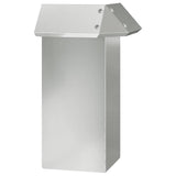 Vidaxl slakkenhekje zilver 13,5 x 13,5 x 25 cm gegalvaniseerd staal