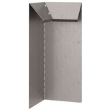 Vidaxl slakkenhekje 4 pcs roestig 10 x 10 x 25 cm cortenstaal