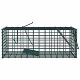 Vidaxl dierenvallen groen 31 x 13 x 12cm staal