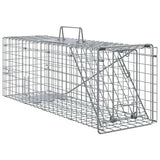 Vidaxl dierenvallen antraciet 61 x 20 x 21,5 cm staal