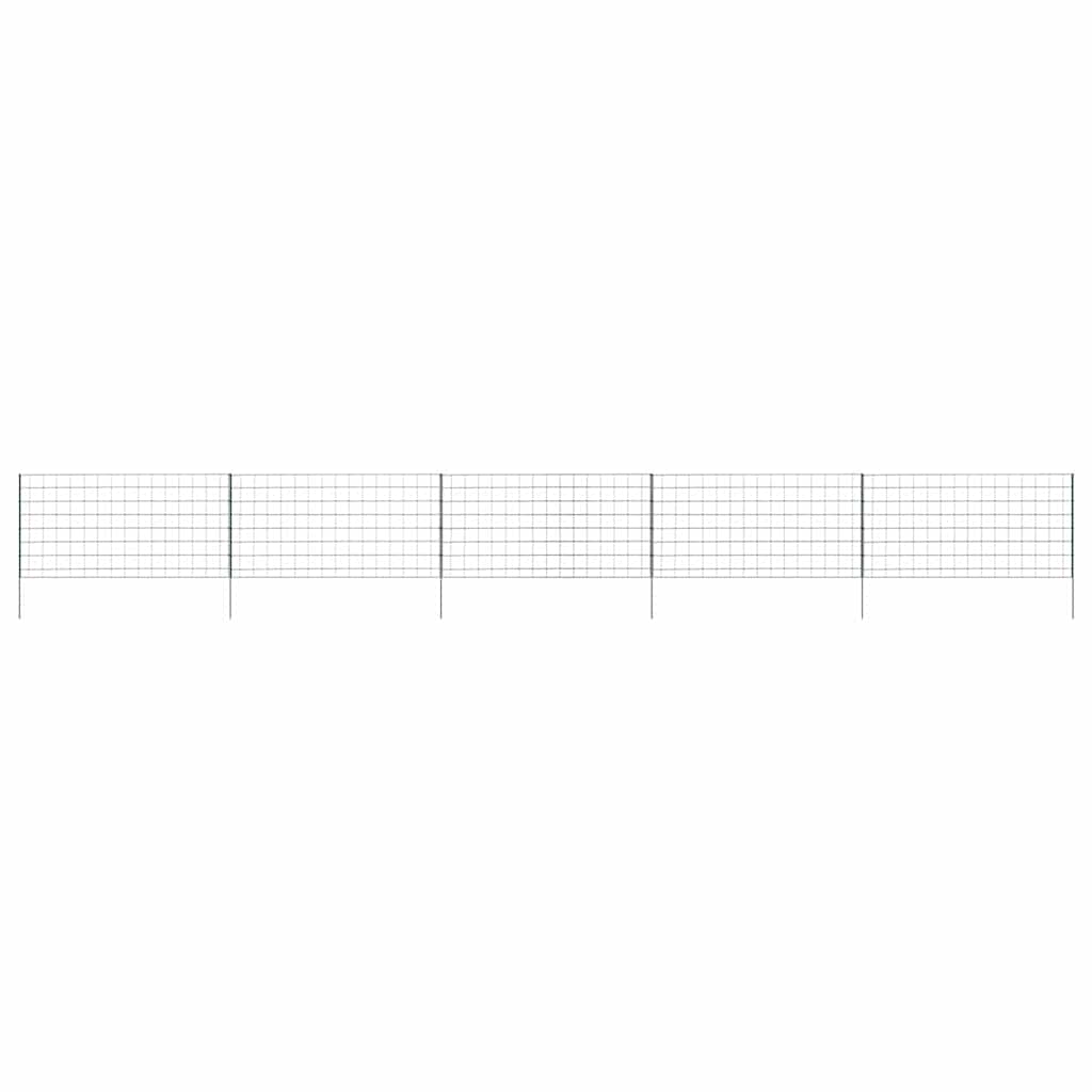 Vidaxl vijverhekken set 5 pcs groen 100 x 50 cm staal