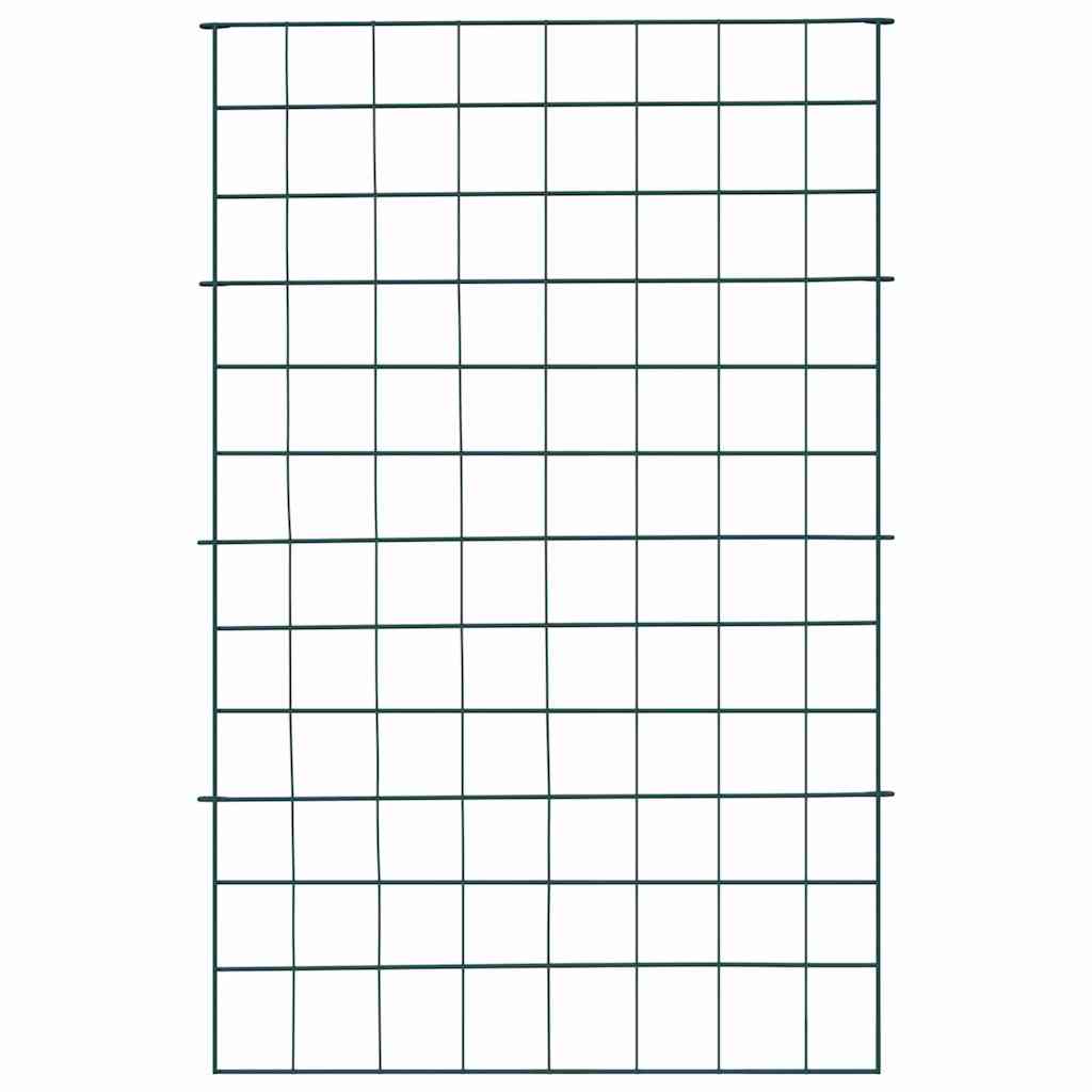 Vidaxl vijverhekken set 8 pcs groen 50 x 80 cm staal