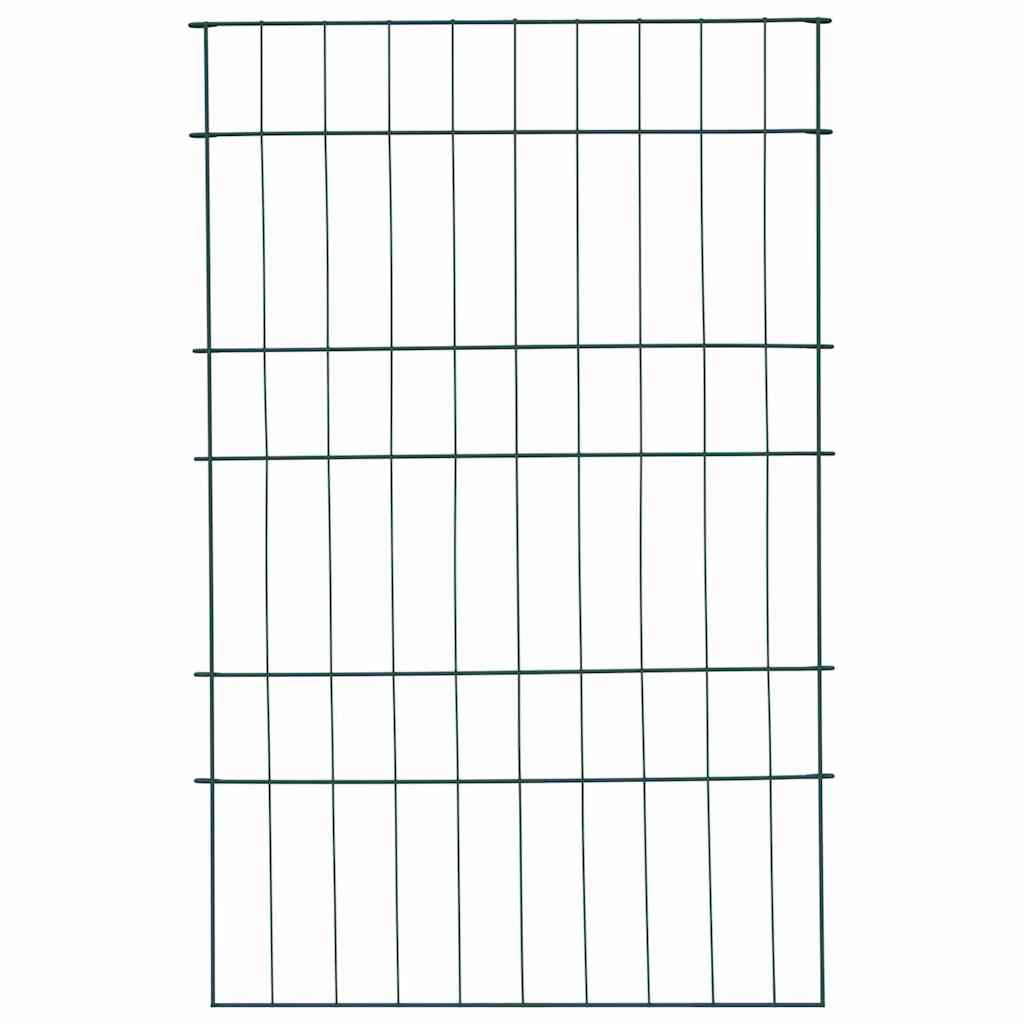 Vidaxl vijverhekken set 8 pcs groen 50 x 80 cm staal
