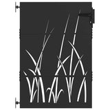 Vidaxl tuinpoort met slot zwart 85 x 125 cm poedergecoat staal