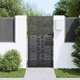 Vidaxl tuinpoort met slot zwart 85 x 175 cm poedergecoat staal