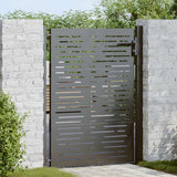 Vidaxl tuinpoort met slot zwart 110 x 155 cm gepoedercoat staal